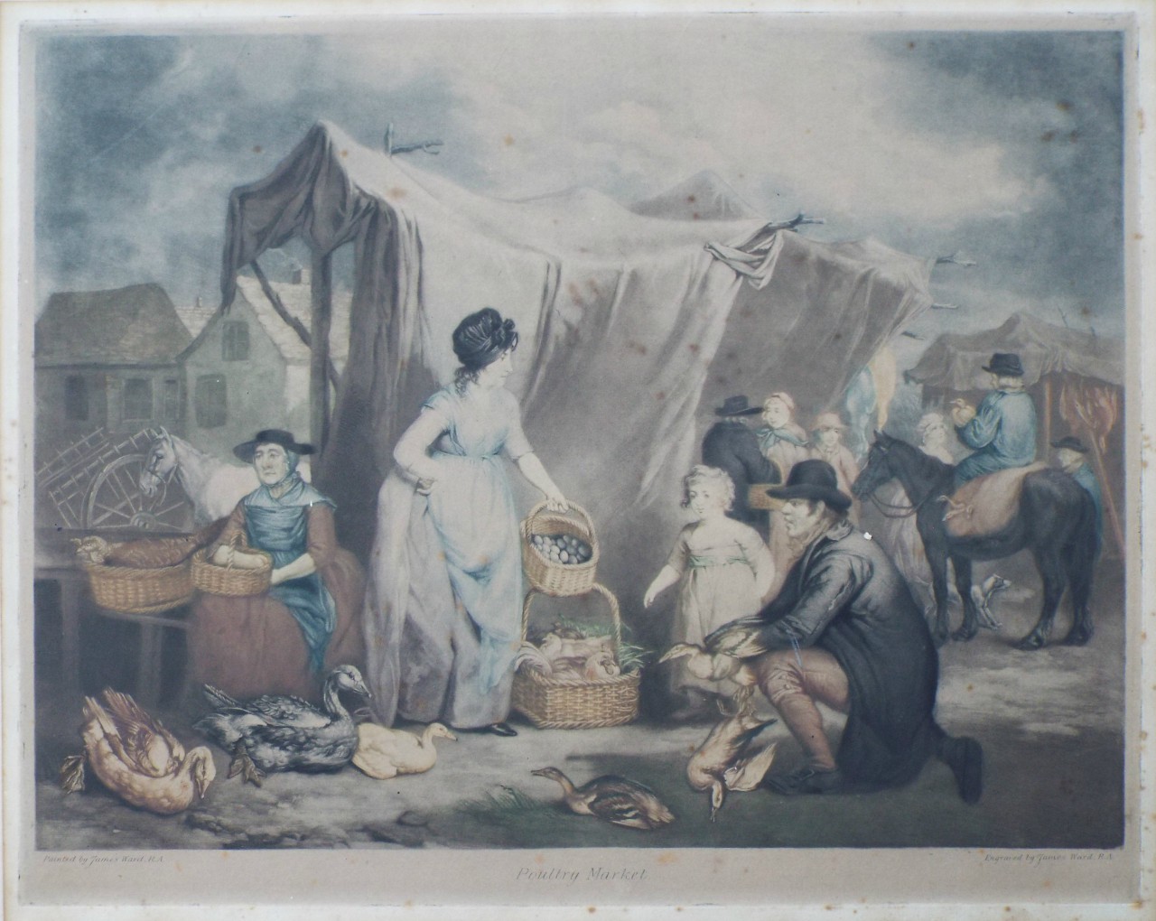 Mezzotint - Poultry Market - Ward